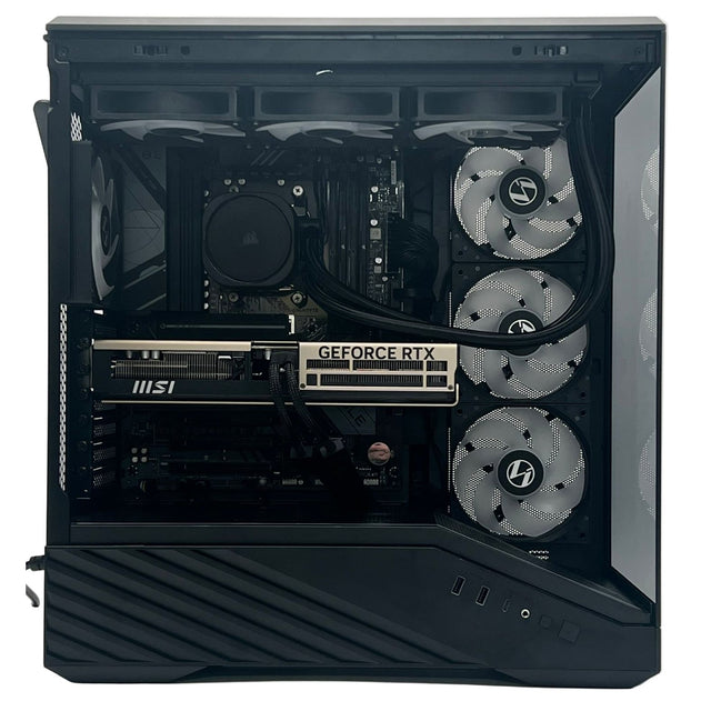 Gaming PC Ryzen 7 9800X3D - RTX 5070 Ti 16GB, 1TB NVMe SSD, 32GB DDR5 RAM, 360mm ARGB Liquid Cooler - WJMTech Vector X