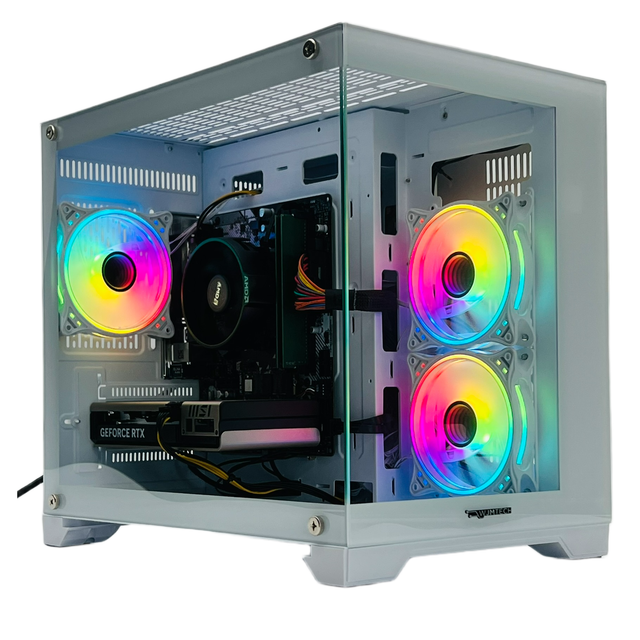 Gaming PC Ryzen 5 5500, RTX 3050 6GB, 512GB SSD + 1TB, 16GB RAM, Windows 11 - WJMTech Concept