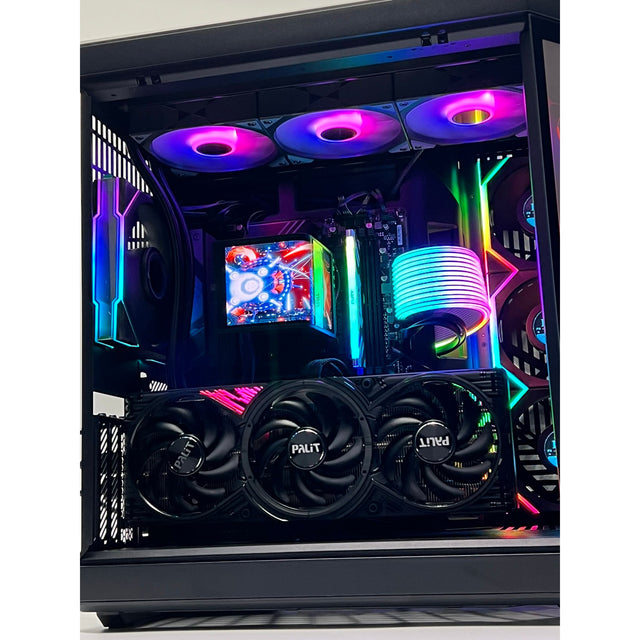 WJMTech Y70 Touch Gaming PC - Ryzen 7 9800X3D, RTX 5070 Ti 16GB, TRYX Panorama SE, 32GB RAM, 1TB Nvme