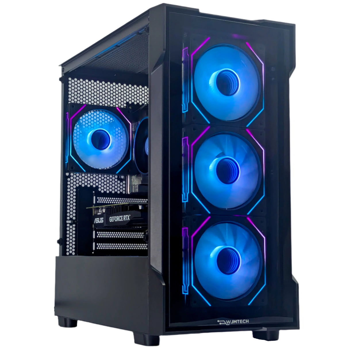 WJM Bolt Super Fast Gaming PC Tower - Ryzen 5 5500 4.2GHz, RTX 5060 8GB, 32GB DDR4 RAM, 1TB SSD, aRGB, WiFi, Windows 11