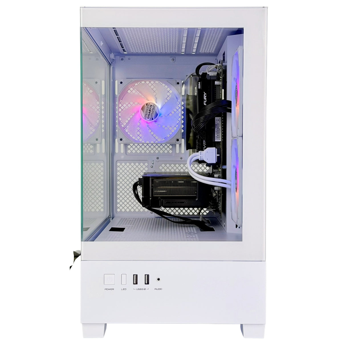 Gaming PC AMD Ryzen 5 5500 - Nvidia RTX 3050 6GB, 16GB DDR4 RAM, 1TB SSD, Windows 11 - WJMTech C201
