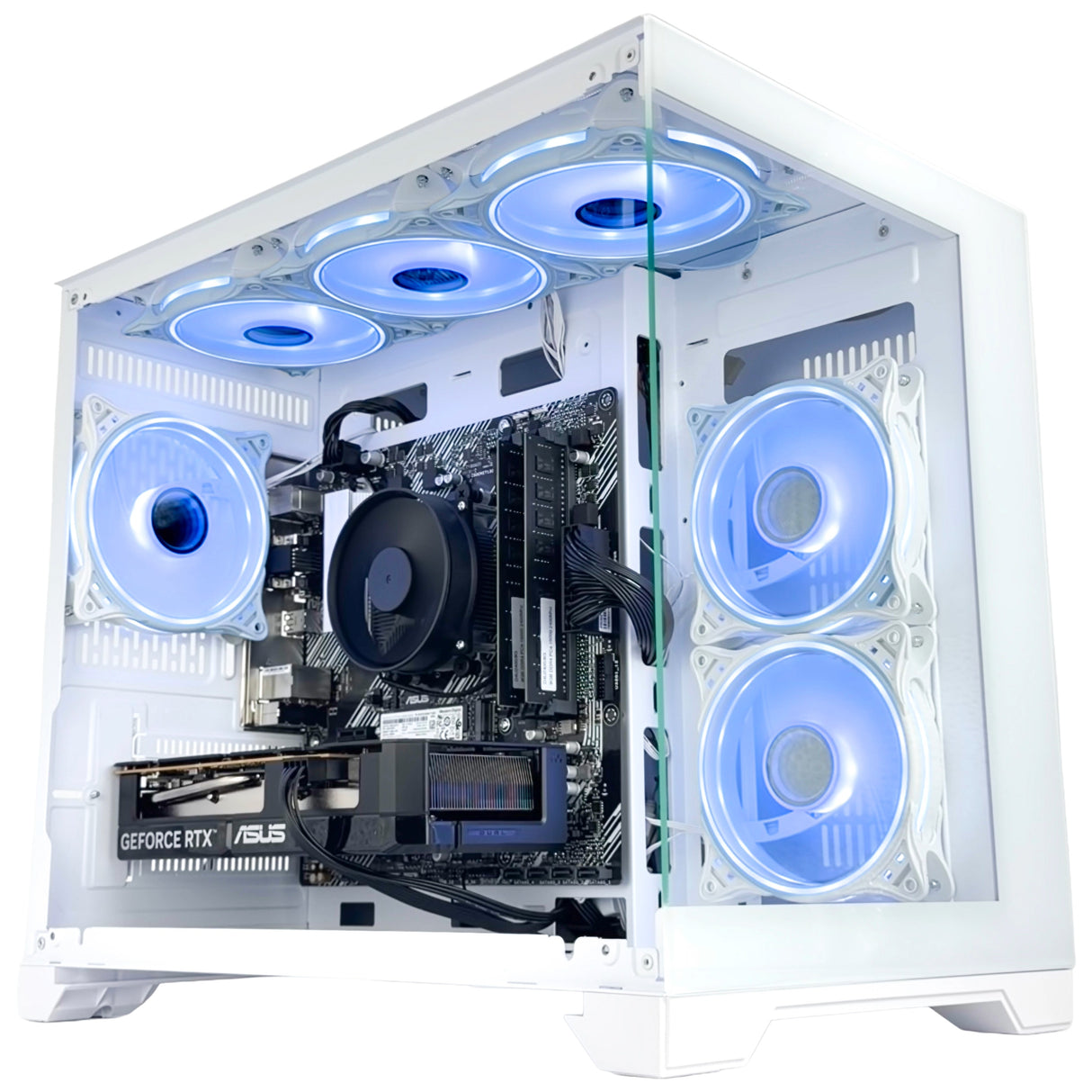 Gaming PC Ryzen 5 5500, RTX 3050 6GB, 512GB SSD + 1TB, 16GB RAM, Windows 11 - WJMTech Concept