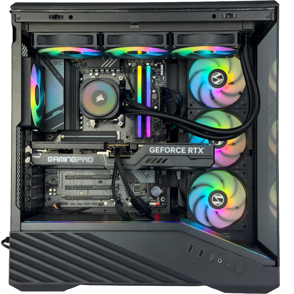 Gaming PC RTX 5070 Ryzen 7 5700x 32GB RAM 1TB NVMe - WJMTech Vector