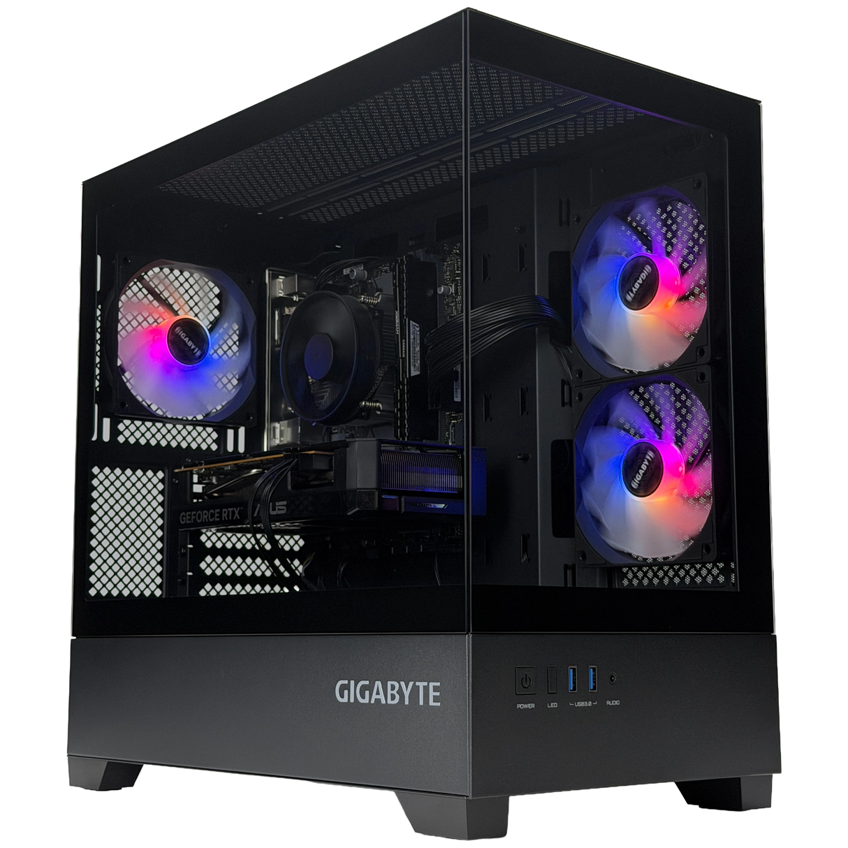 Gaming PC AMD Ryzen 5 5500 - Nvidia RTX 3050 6GB, 16GB DDR4 RAM, 1TB SSD, Windows 11 - WJMTech C201