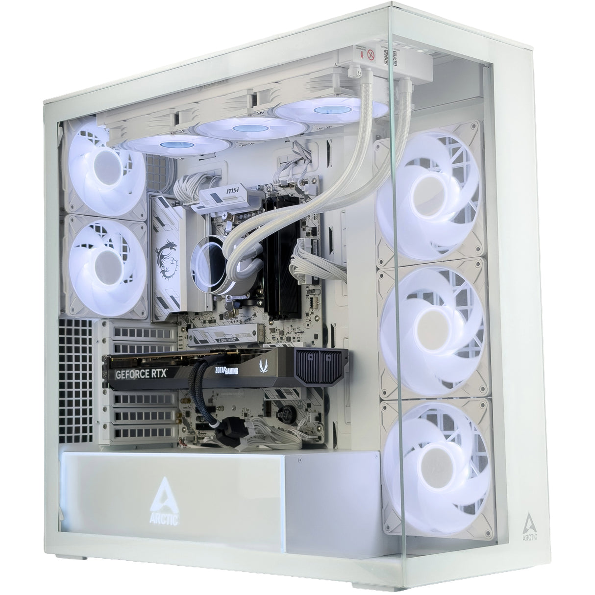 Gaming PC RTX 5070 Ti 16GB Ryzen 7 9800X3D 32GB DDR5 2TB NVMe WJMTech Arctic