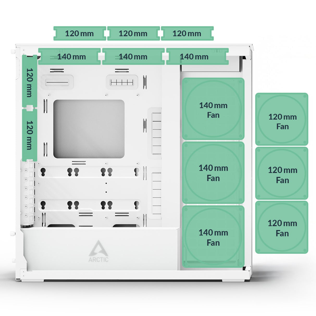 Gaming PC RTX 5070 Ti 16GB Ryzen 7 9800X3D 32GB DDR5 2TB NVMe WJMTech Arctic