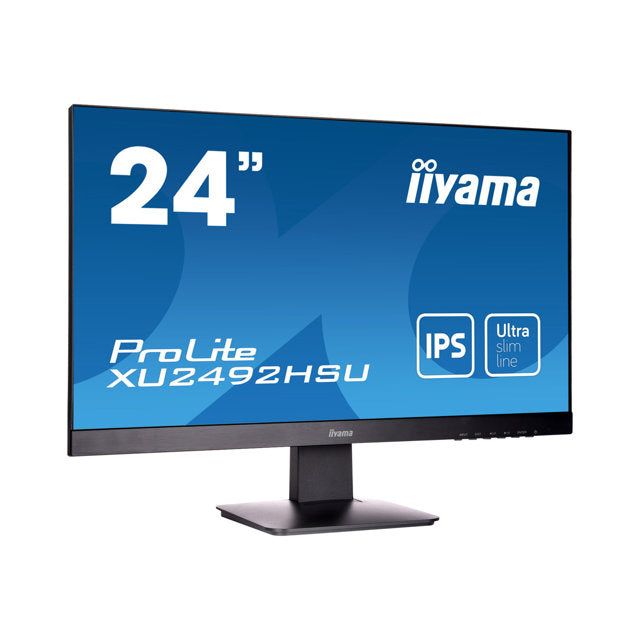 iiyama XU2492HSU-B6 ProLite 24 Inch IPS Monitor - Full HD - LED - Black