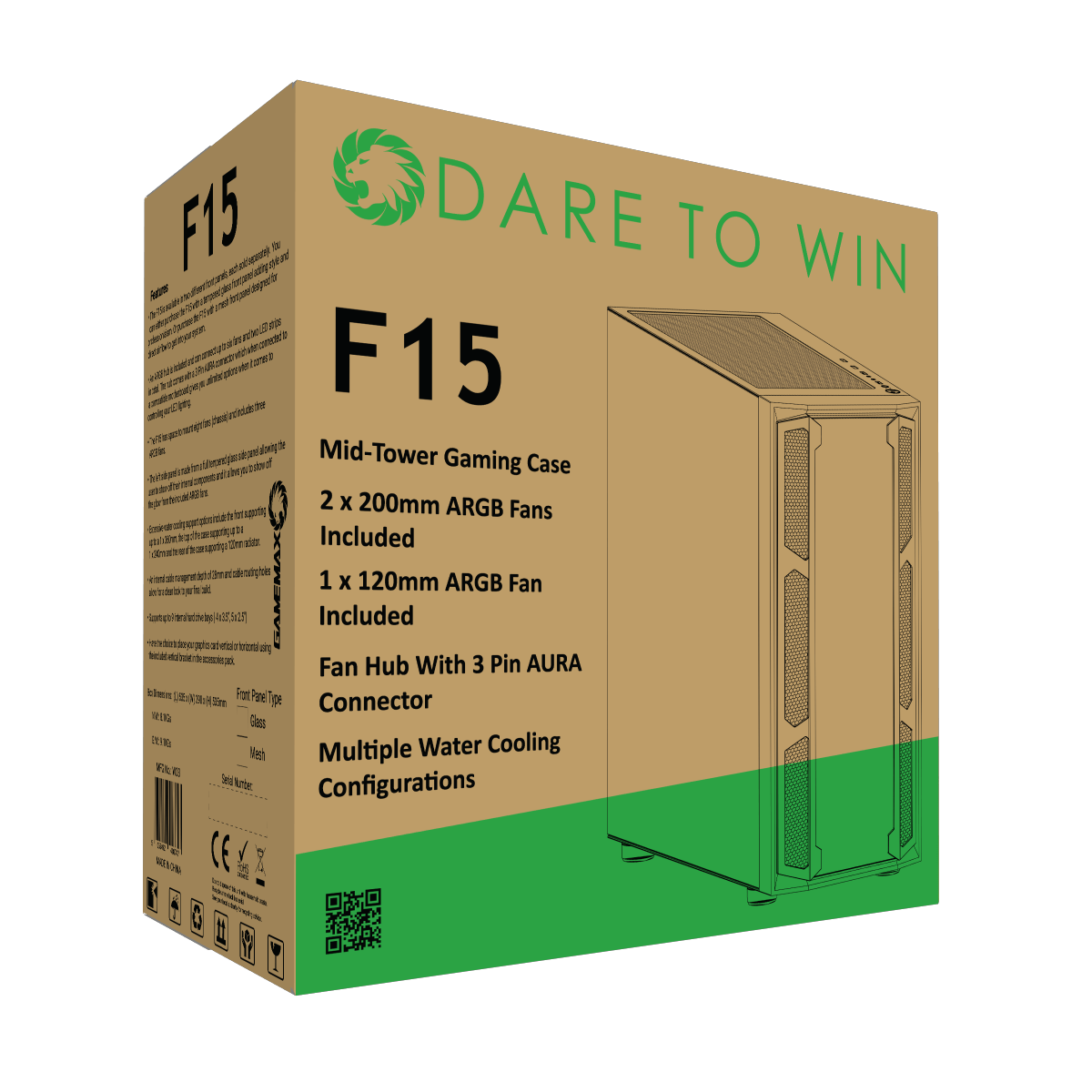 Gaming PC GameMax F15G 6th Gen i7 - 6700 3.6GHz Win 11 WiFi SSD & Graphics Options - WJMTech