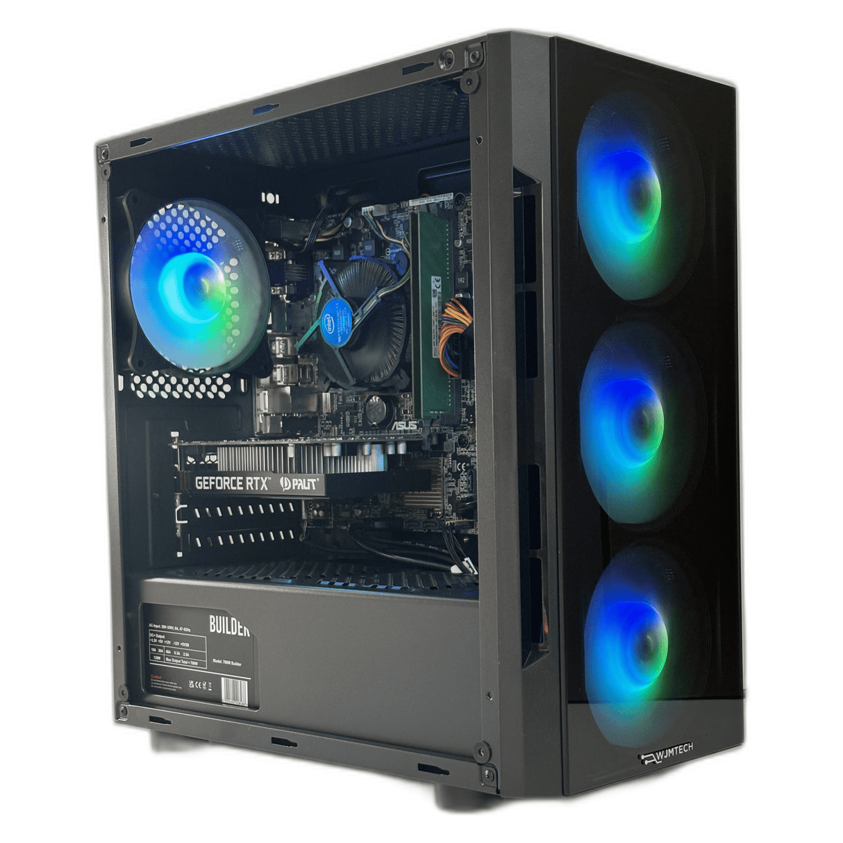 WJMTech Flash Gaming PC - Intel Core i7 - 4770 CPU | RTX 3050 6GB GPU | 16GB RAM | 1TB HDD | 256GB SSD - WJMTech