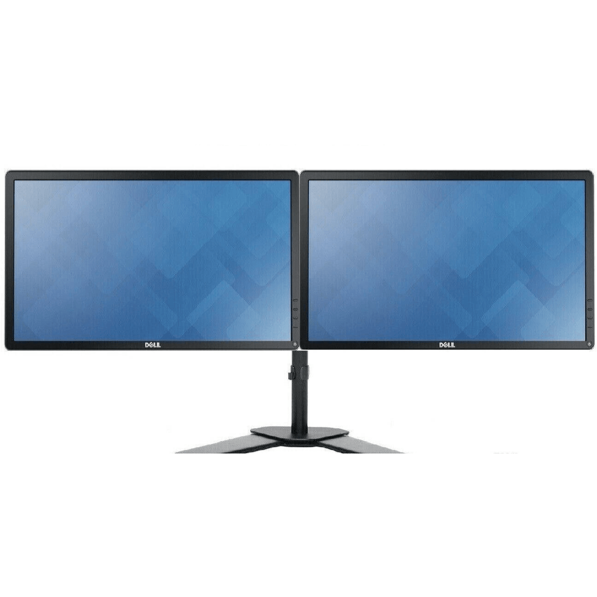 Dual Monitor 2 x 24' Bundle Dell HP FULL HD DVI VGA New Stand - WJMTech