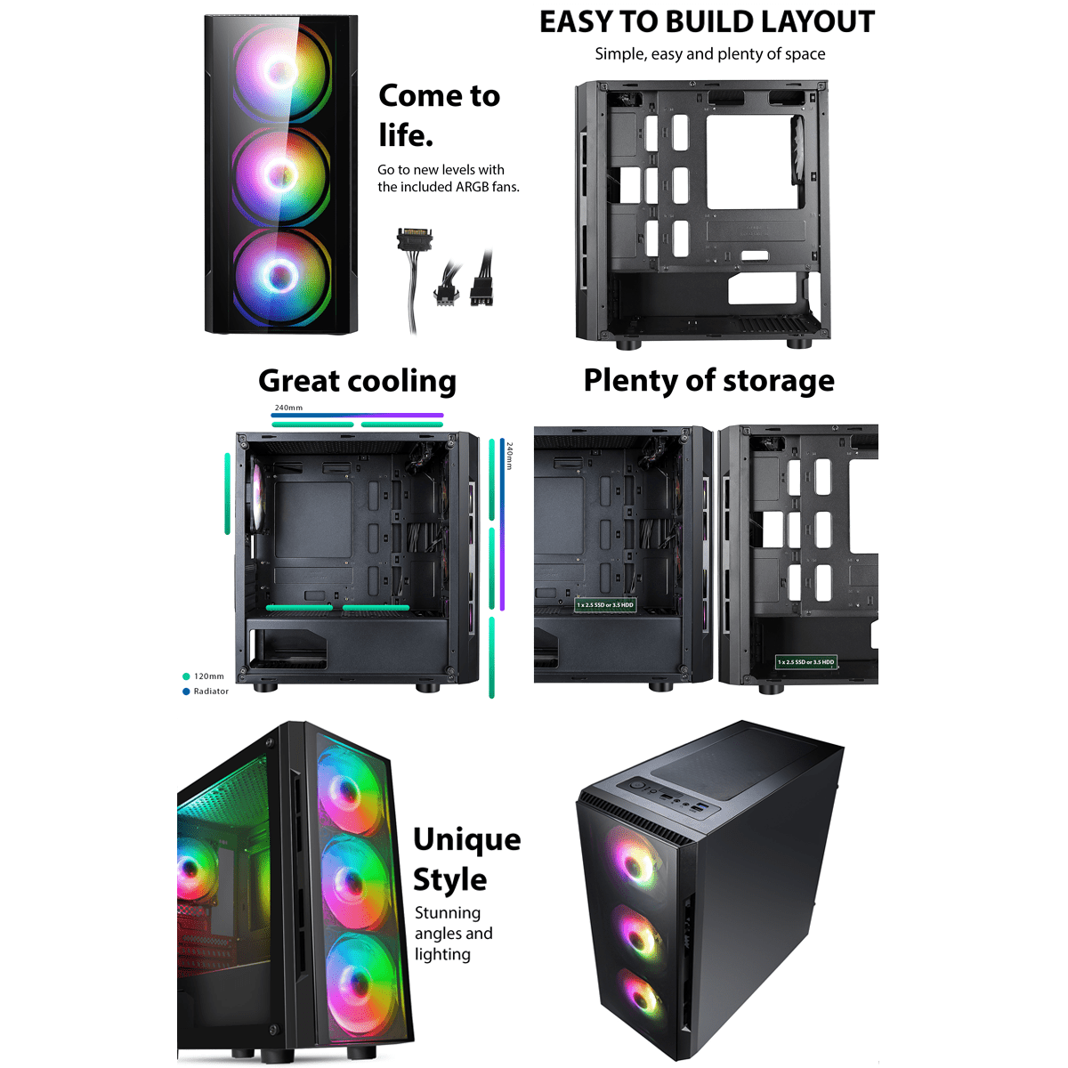 WJMTech Flash Gaming PC - Core i7, Windows 10 - WJMTech