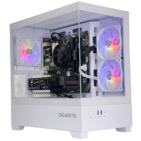 Gaming PC AMD Ryzen 5 5500 - Nvidia RTX 3050 6GB, 16GB DDR4 RAM, 1TB SSD, Windows 11 - WJMTech C201