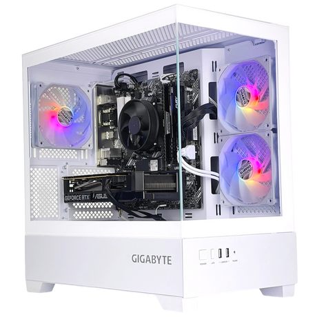 Gaming PC AMD Ryzen 5 5500 - Nvidia RTX 3050 6GB, 16GB DDR4 RAM, 1TB SSD, Windows 11 - WJMTech C201