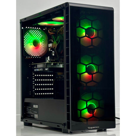 WJM Raider Gaming PC – Core i5-8400 | RTX 3050 6GB | 16GB RAM | 512GB SSD | Windows 11