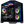 Glossy computer case with RGB lighting on a transparent background