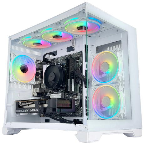 Gaming PC Ryzen 5 5500, RTX 3050 6GB, 512GB SSD + 1TB, 16GB RAM, Windows 11 - WJMTech Concept
