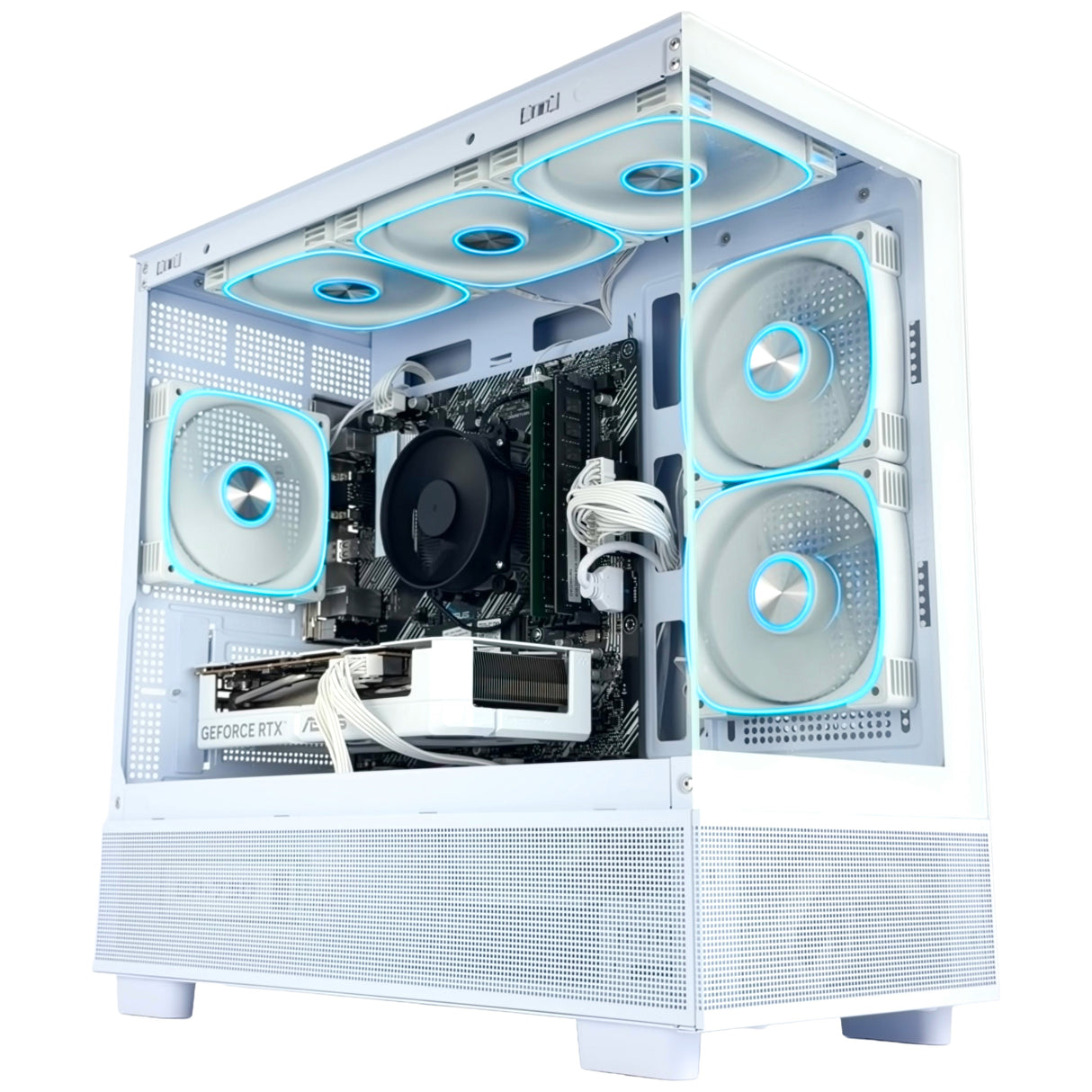 Gaming PC RTX 5060 Ti 8GB - Ryzen 7 5700X - 32GB DDR4 RAM - 1TB NVMe SSD - WJMTech Solar