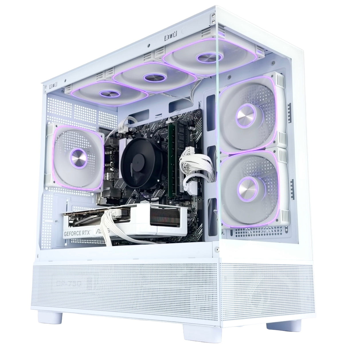 Gaming PC RTX 5060 Ti 8GB - Ryzen 7 5700X - 32GB DDR4 RAM - 1TB NVMe SSD - WJMTech Solar