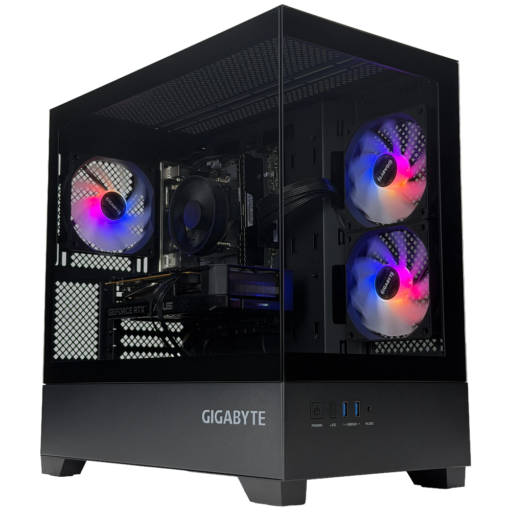 Gaming PC AMD Ryzen 5 5500 - Nvidia RTX 3050 6GB, 16GB DDR4 RAM, 1TB SSD, Windows 11 - WJMTech C201