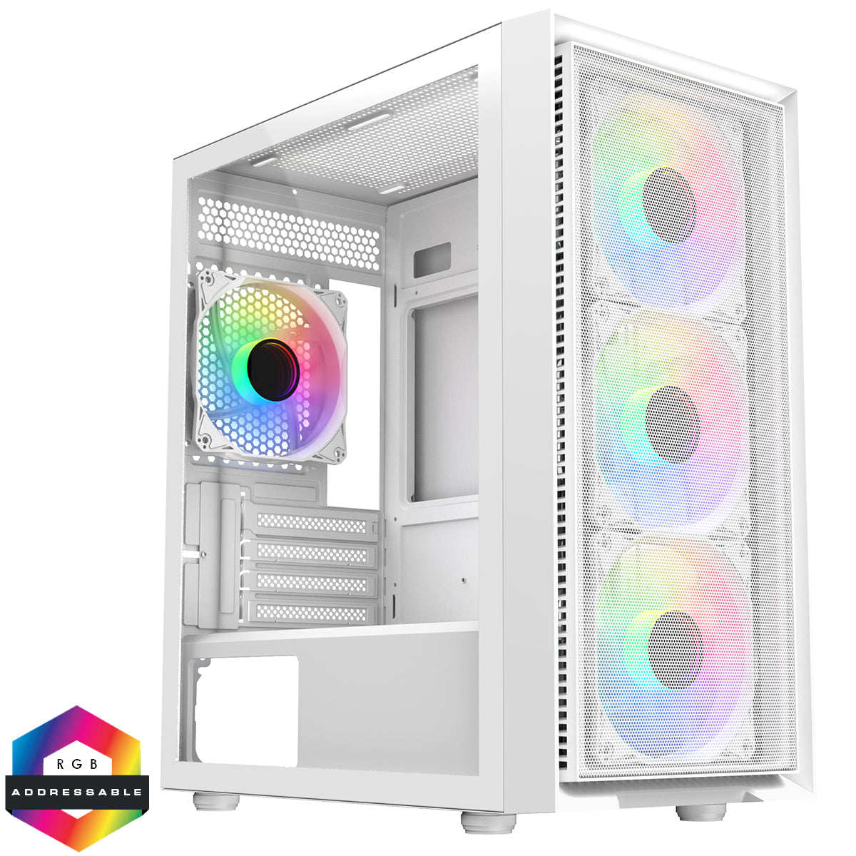 Luna White Cheap Fast Desktop Gaming PC - Intel Core i7-4770 3.6GHz, Windows 10 SSD & RAM Options