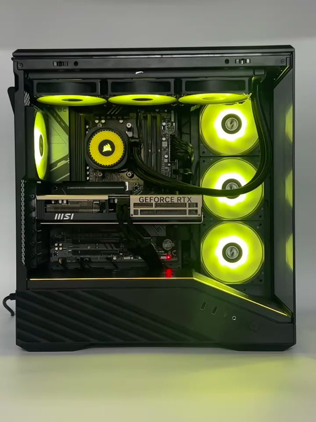 Gaming PC Ryzen 7 9800X3D - RTX 5070 Ti 16GB, 1TB NVMe SSD, 32GB DDR5 RAM, 360mm ARGB Liquid Cooler - WJMTech Vector X