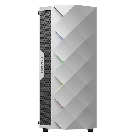 White Diamond RGB Gaming PC - Core i7 - 4770 3.6GHz WiFi Windows 10 GTX Graphics - WJMTech