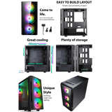WJMTech Flash Gaming PC - Core i7, Windows 10 - WJMTech